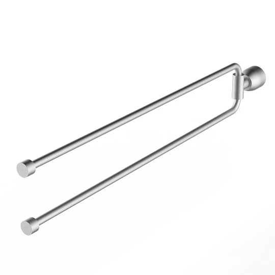 Porte-serviettes pivotant double