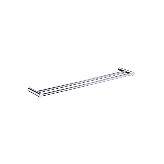 Porte-serviettes double (600 mm) (acier inoxydable)