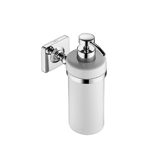 Distributeur de savon avec bouteille en porcelaine