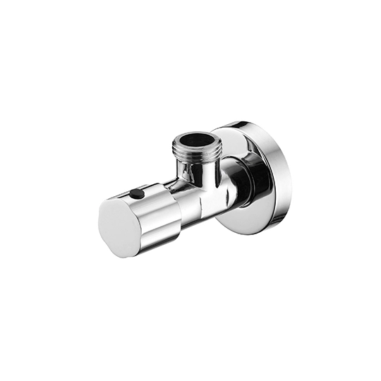 Butée d'angle avec poignée 1/2G (polie et chromée)