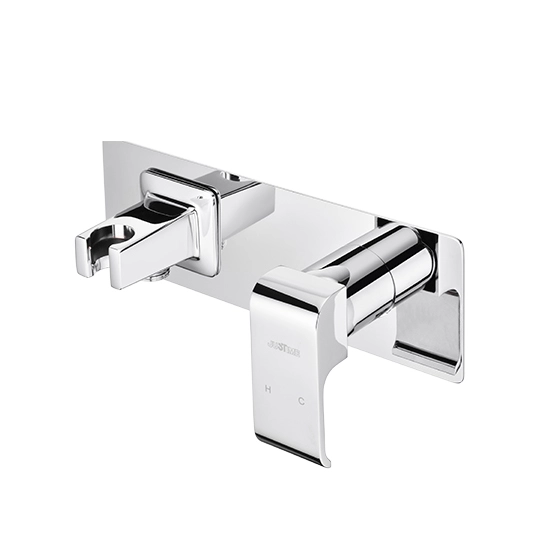 Support de douche à main et poignée et plaque frontale pour mélangeur de douche dissimulé