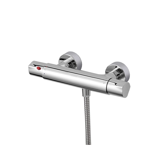 Mitigeur thermostatique de douche avec tuyau
