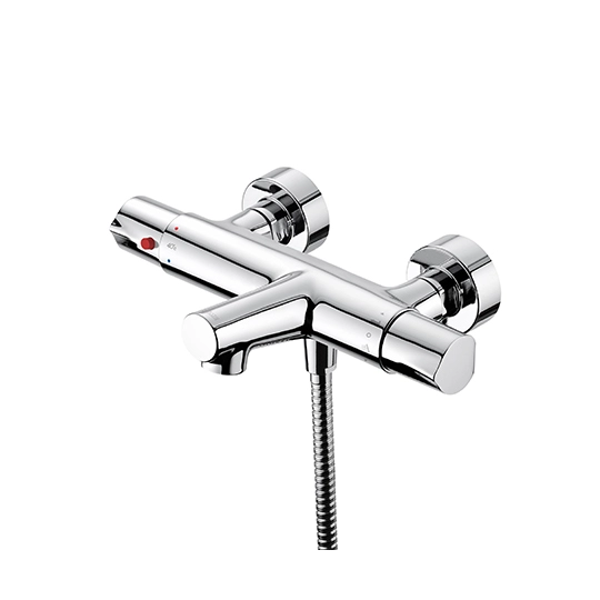 Mitigeur thermostatique bain/douche avec tuyau