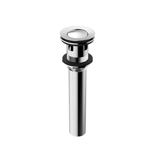 Bouton-poussoir avec tube de queue et trop-plein
