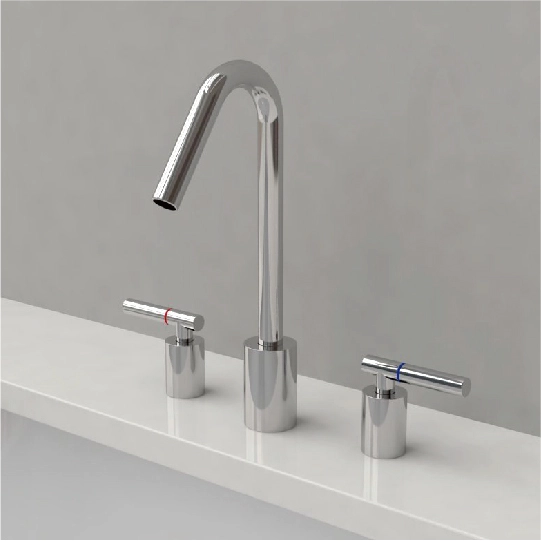 Robinet de lavabo à deux poignées