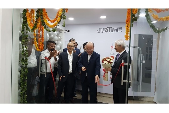 Ouverture du centre d'exposition JUSTIME à Delhi, en Inde